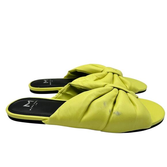 Marc Fisher LTD Women's Yellow Olita Slip On Twisted‎ Slide Sandals Size 8M - Picture 2 of 10